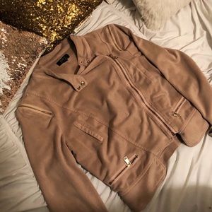 Privy | Pink Mauve Suede Jacket/ Blazer